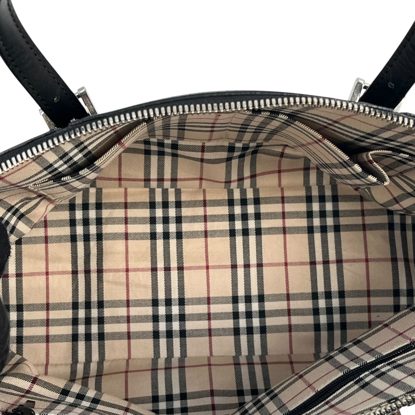 BURBERRY Leather Hand Bag - Black