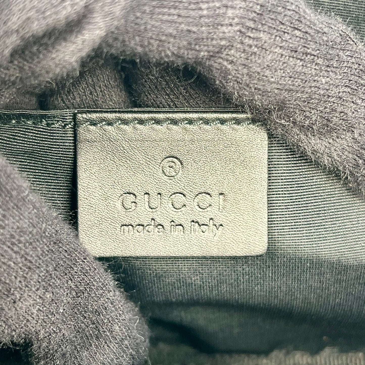 GUCCI GG Canvas Shoulder Pouch Mini Bag - Black