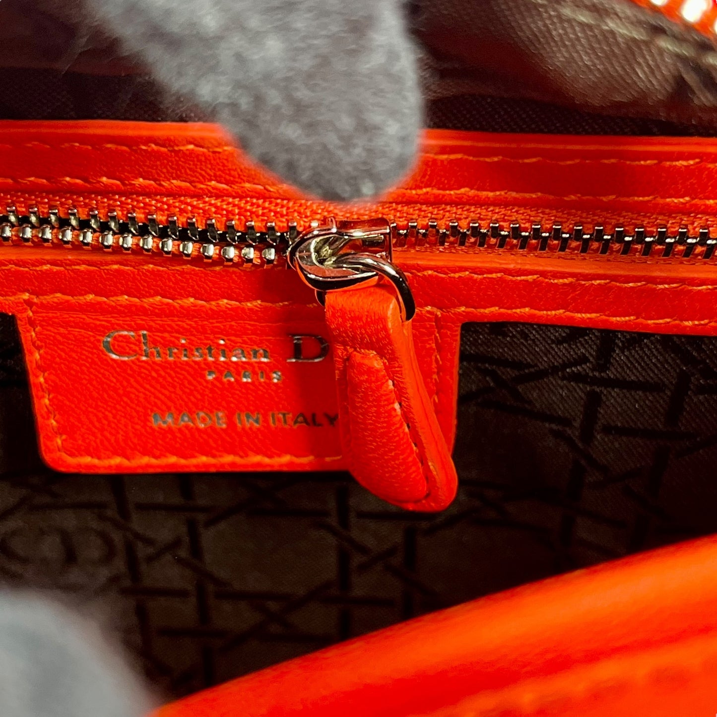 Dior Lady Dior 2way Bag - Orange