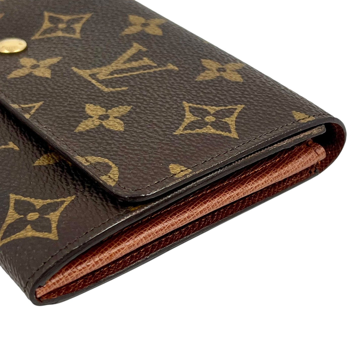 Louis Vuitton Monogram Portemonnaie Credit Bi-fold Long Wallet - Brown 31496