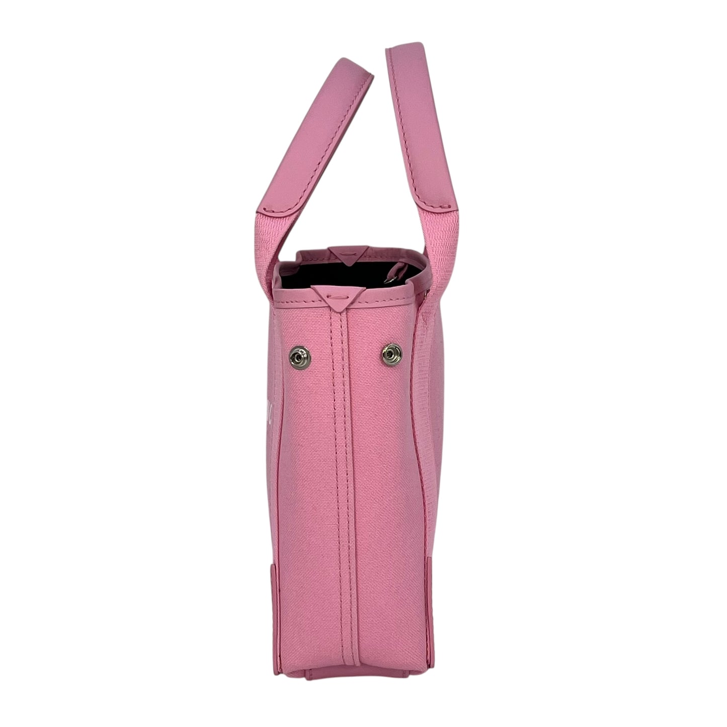 BALENCIAGA Navy Canvas XS Hand Bag - Pink