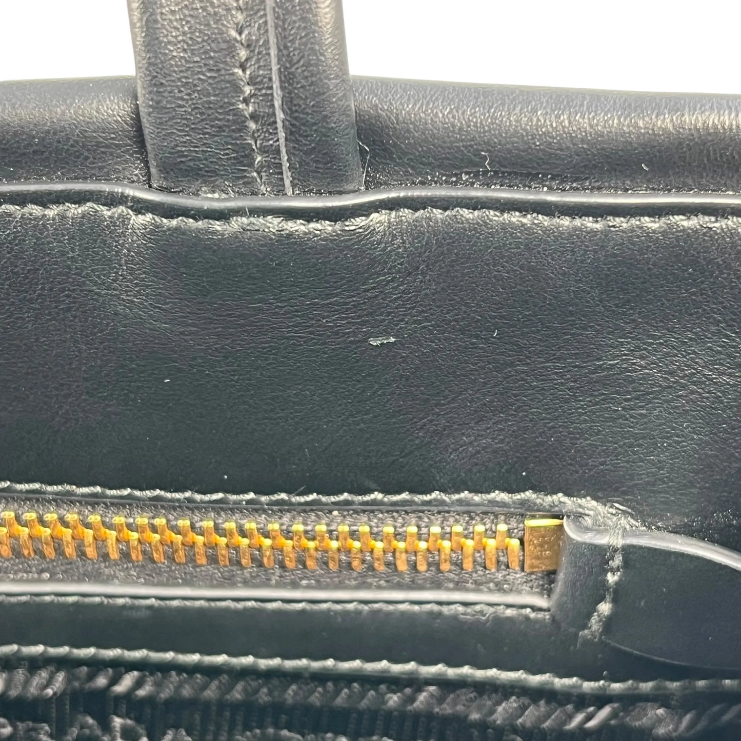 PRADA Soft Calf Leather 2way Tote Bag Shoulder Bag - Black
