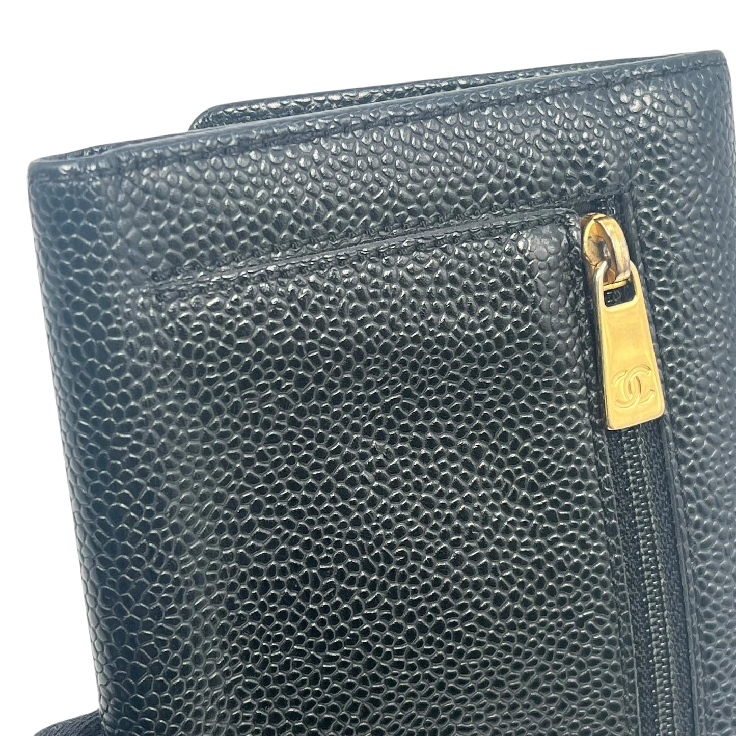 CHANEL Coco Mark Compact Wallet - Black