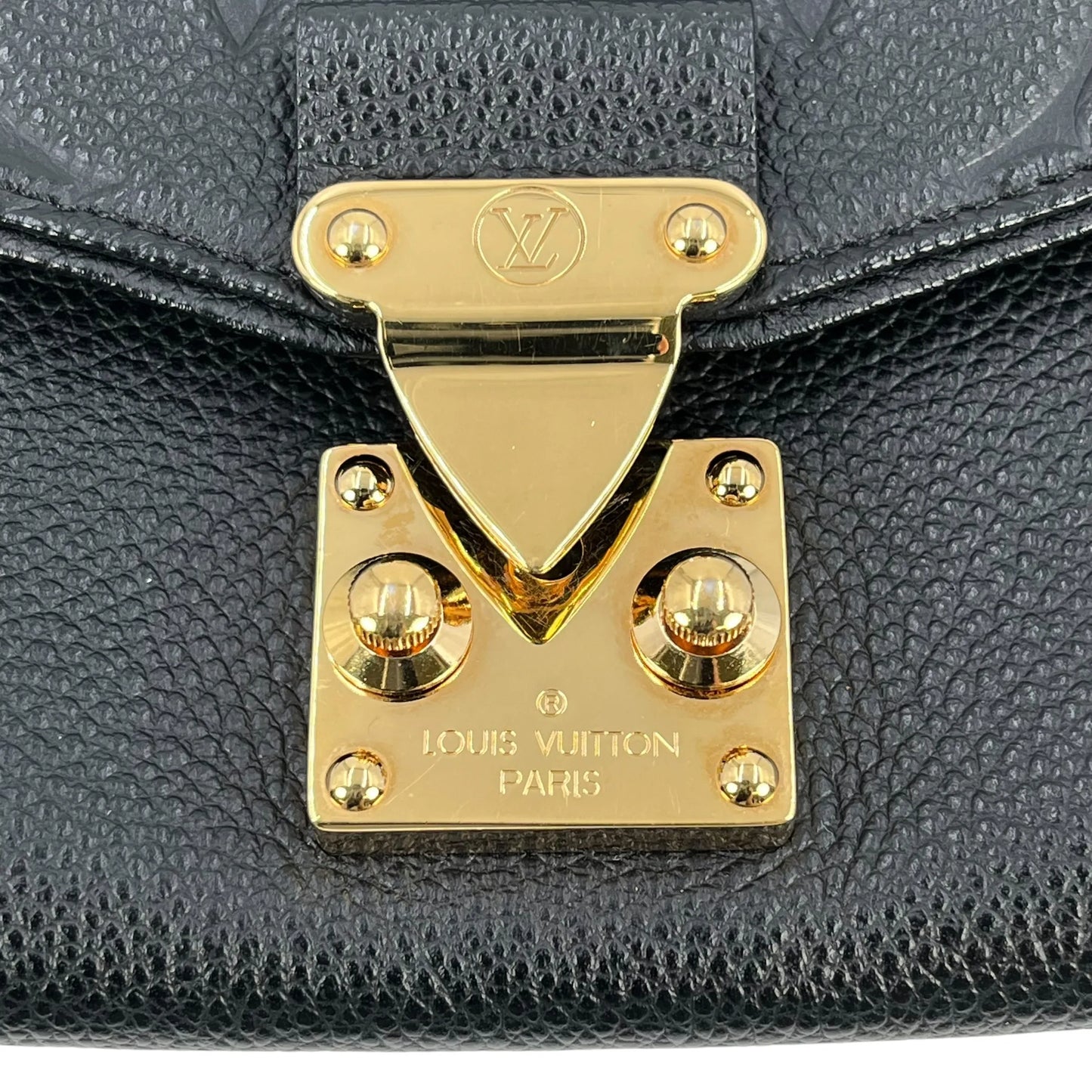 Louis Vuitton Empreinte Pochette Saint Germain Chain Shoulder Wallet - Black