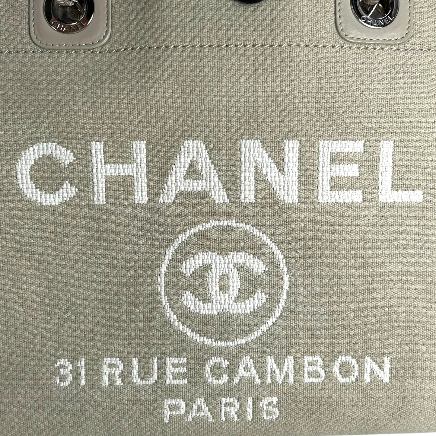 CHANEL Deauville Tote Bag - Cream Beige
