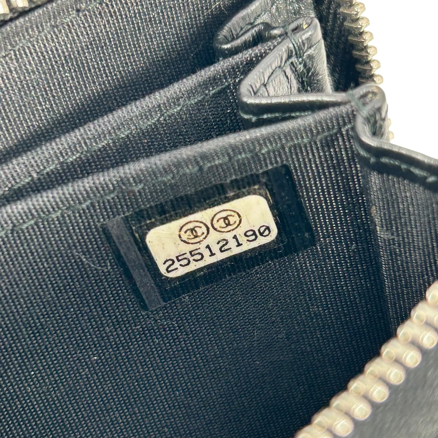 CHANEL Camellia Coin Purse Card Case Wallet - Black
