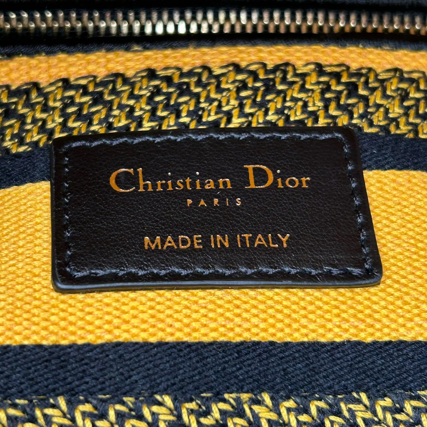 Dior Lady D-Lite Hand Bag - Yellow×Green