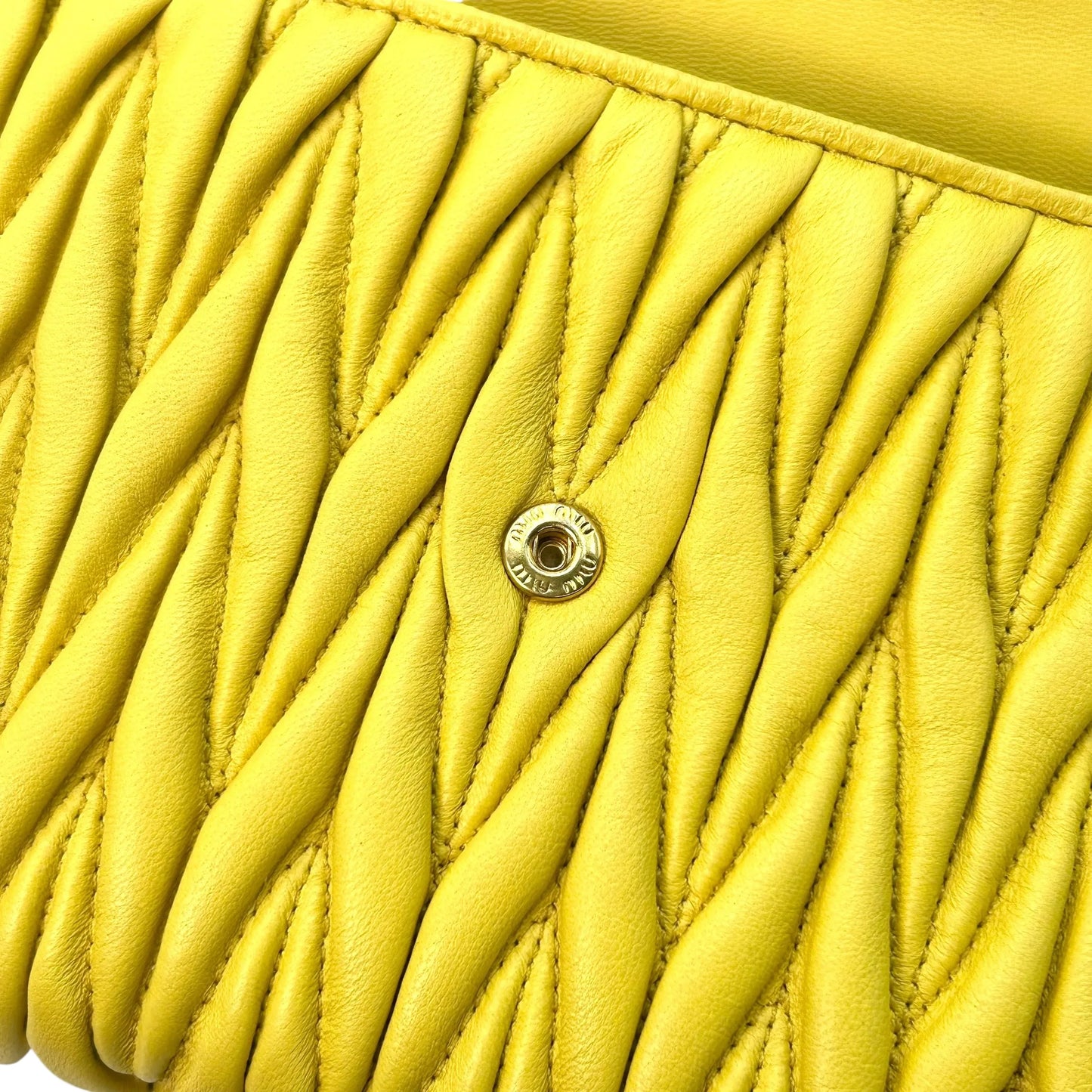 MIUMIU Materasse Long Wallet - Yellow
