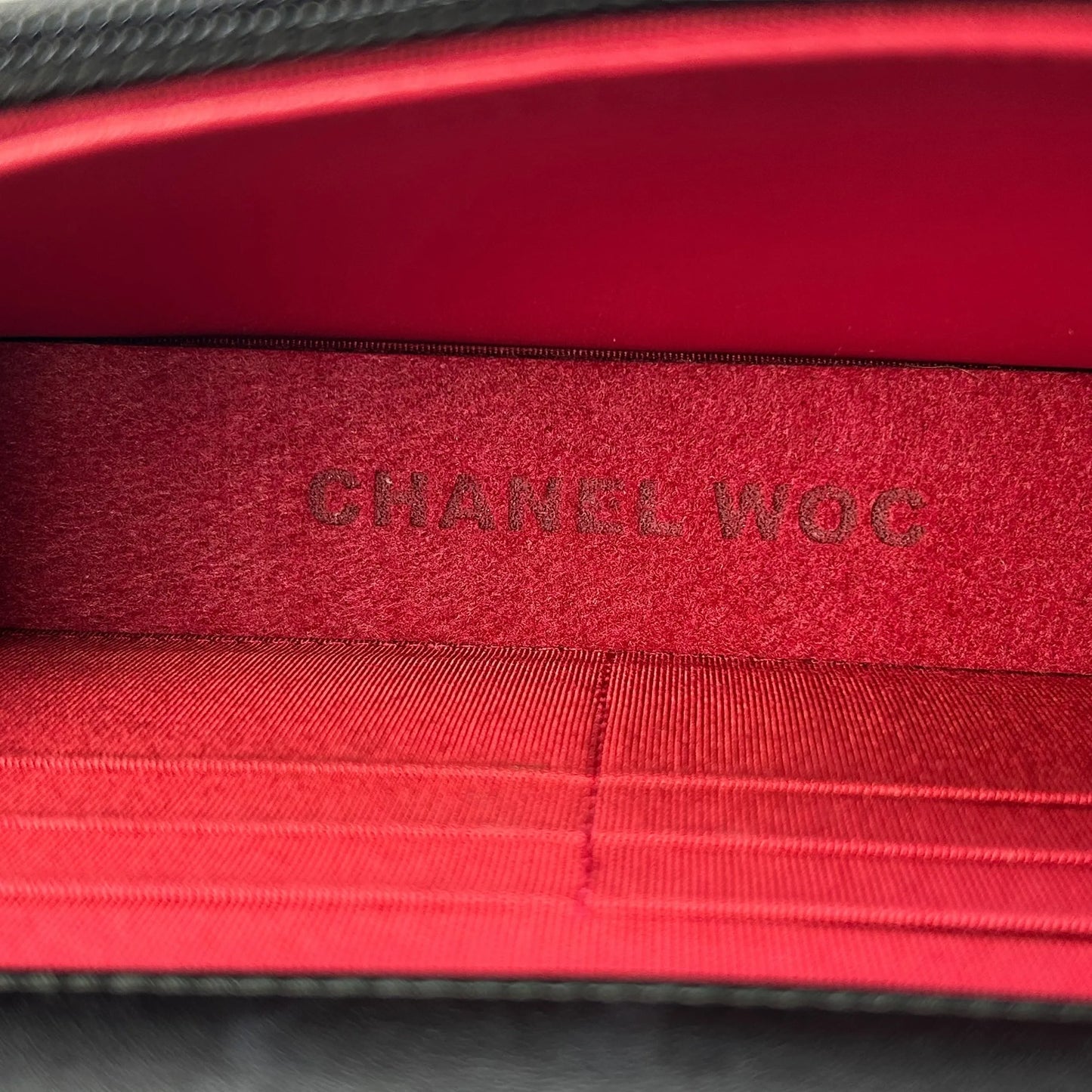 CHANEL Gabrielle Chain Wallet (WOC) - Beige × Black