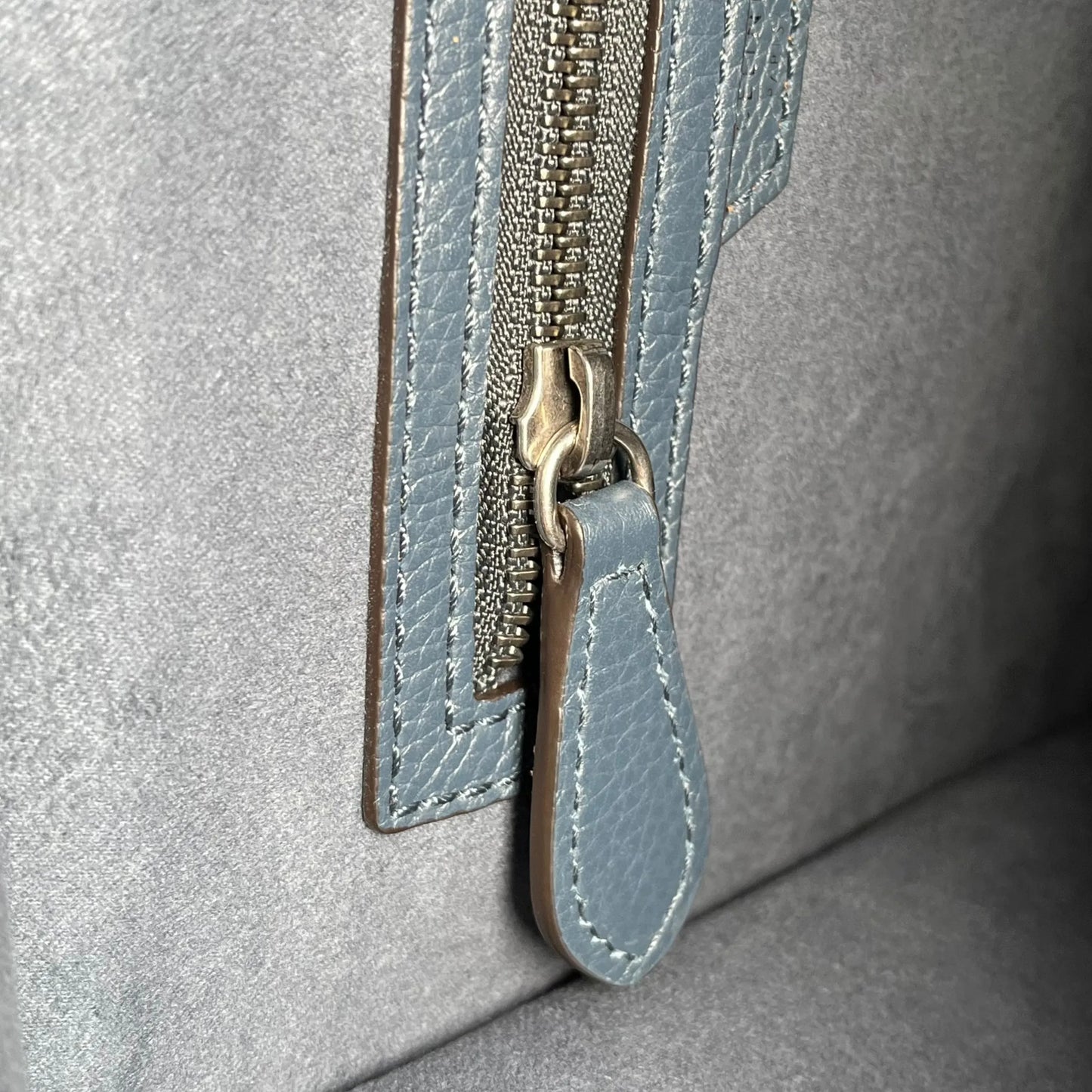 CELINE Micro Shopper Luggage Hand Bag - Navy Blue