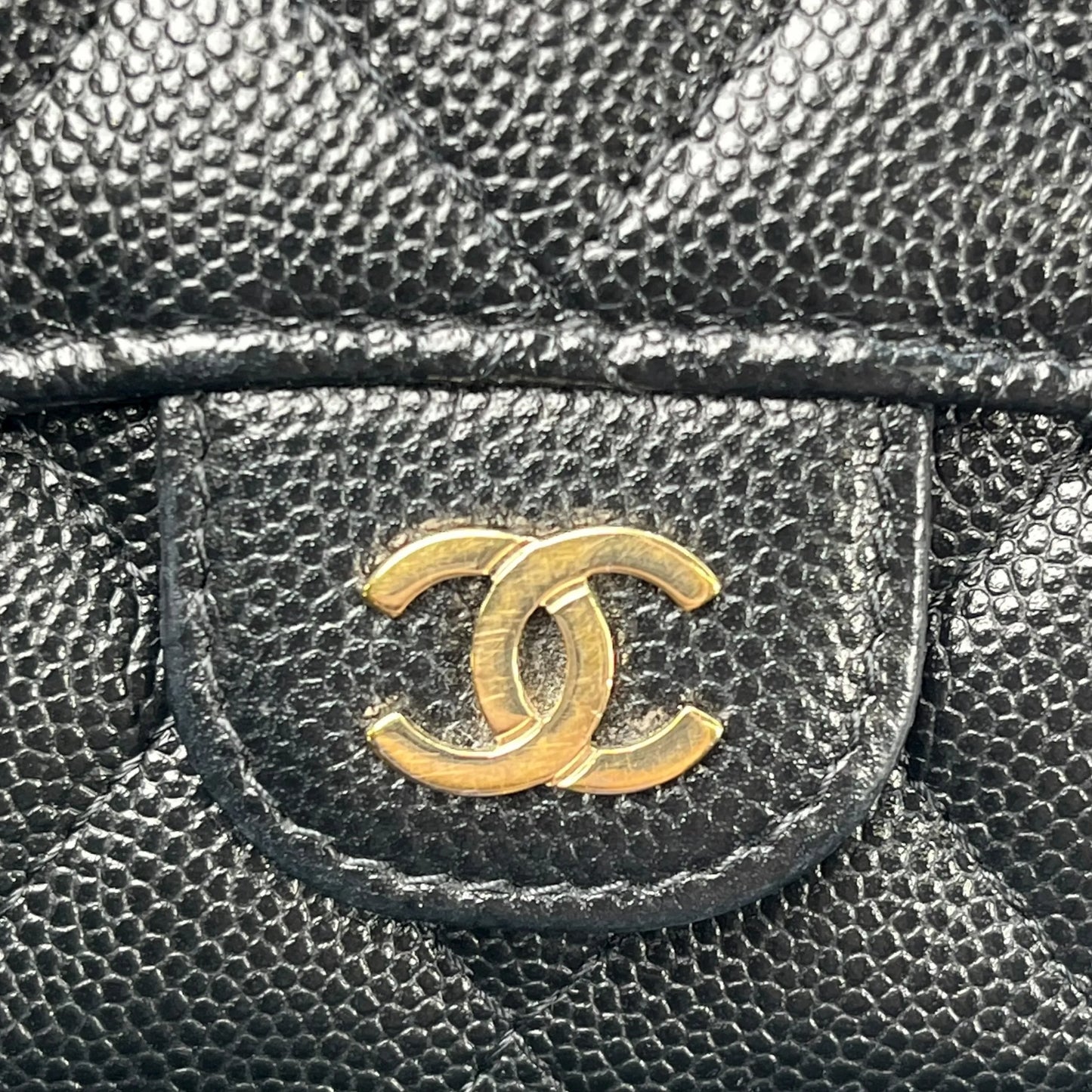 CHANEL Classic Small Flap Compact Wallet Caviar Skin - Black