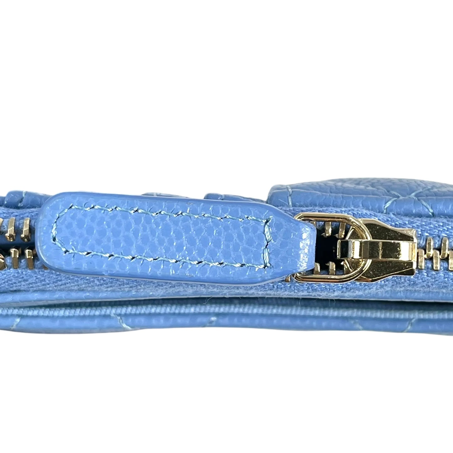 CHANEL Caviarskin Classic Zipped Coin Case - Blue