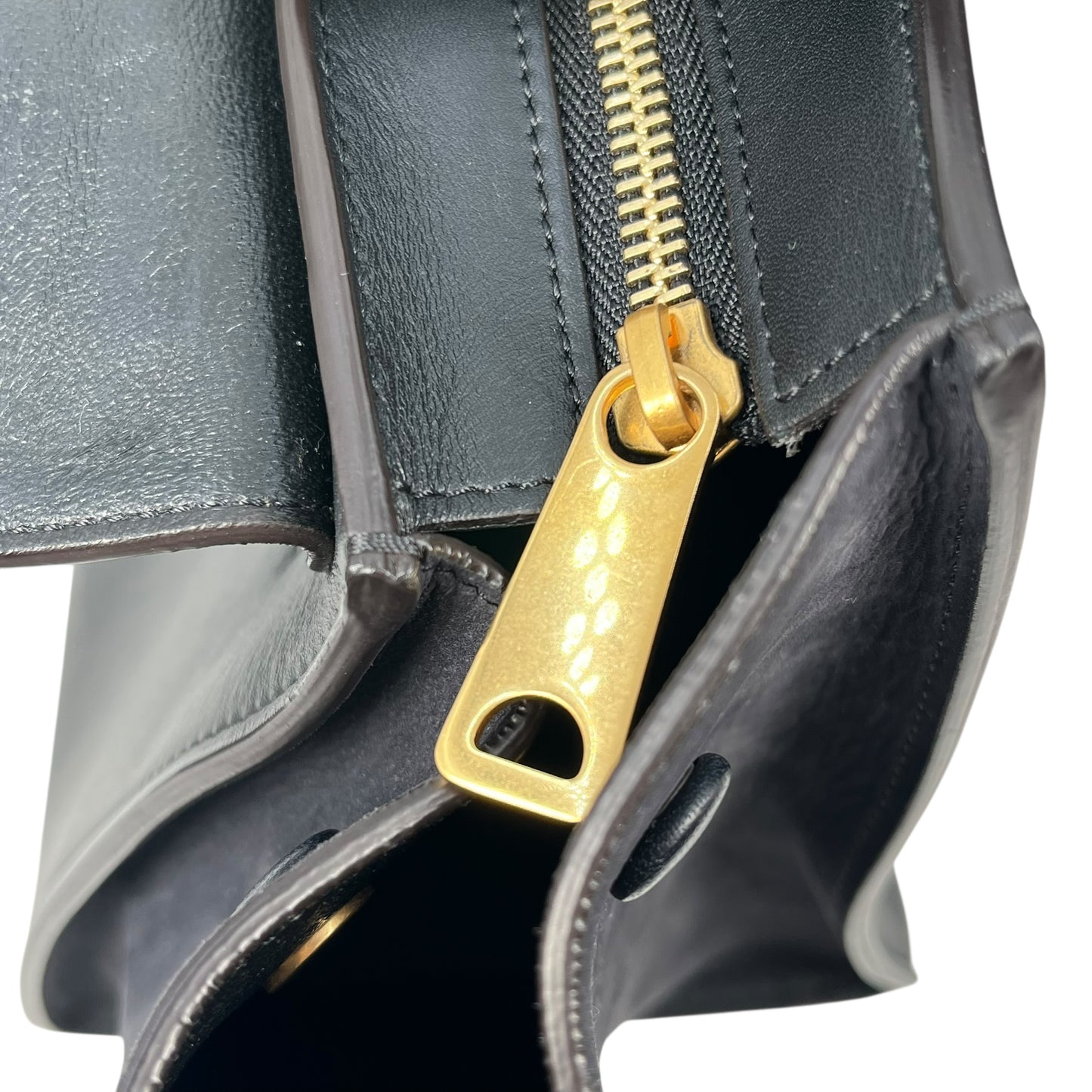 CELINE Trapeze Hand Bag - Navy Blue