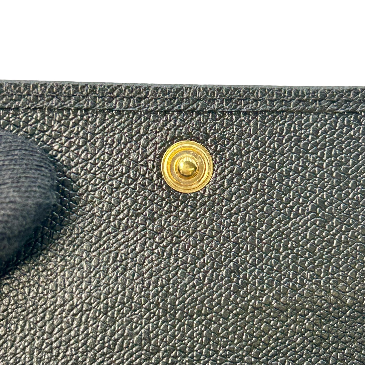 CHANEL Coco Button Compact Wallet - Black