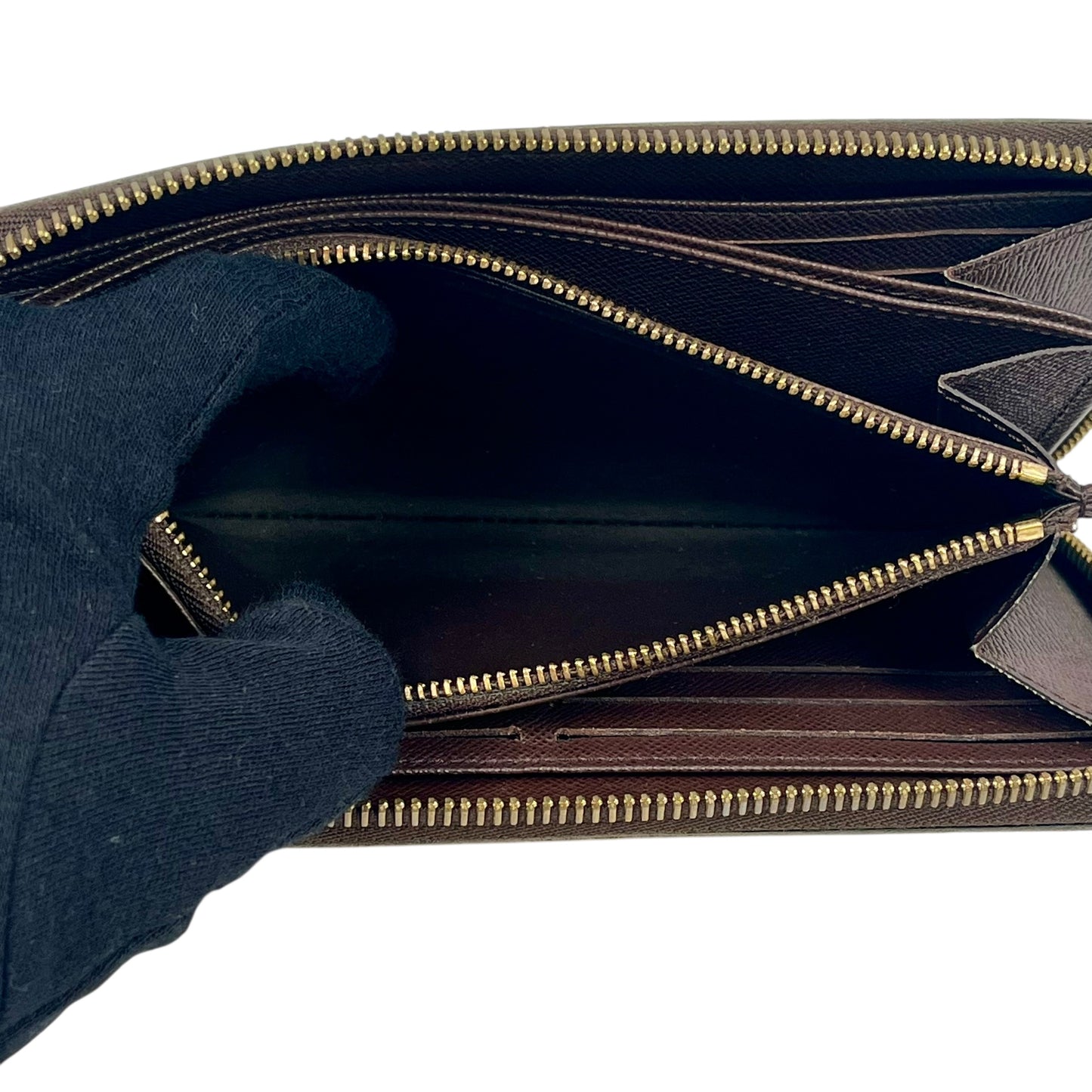 Louis Vuitton Damier Graphite Zippy Long Wallet - Brown - CA2187