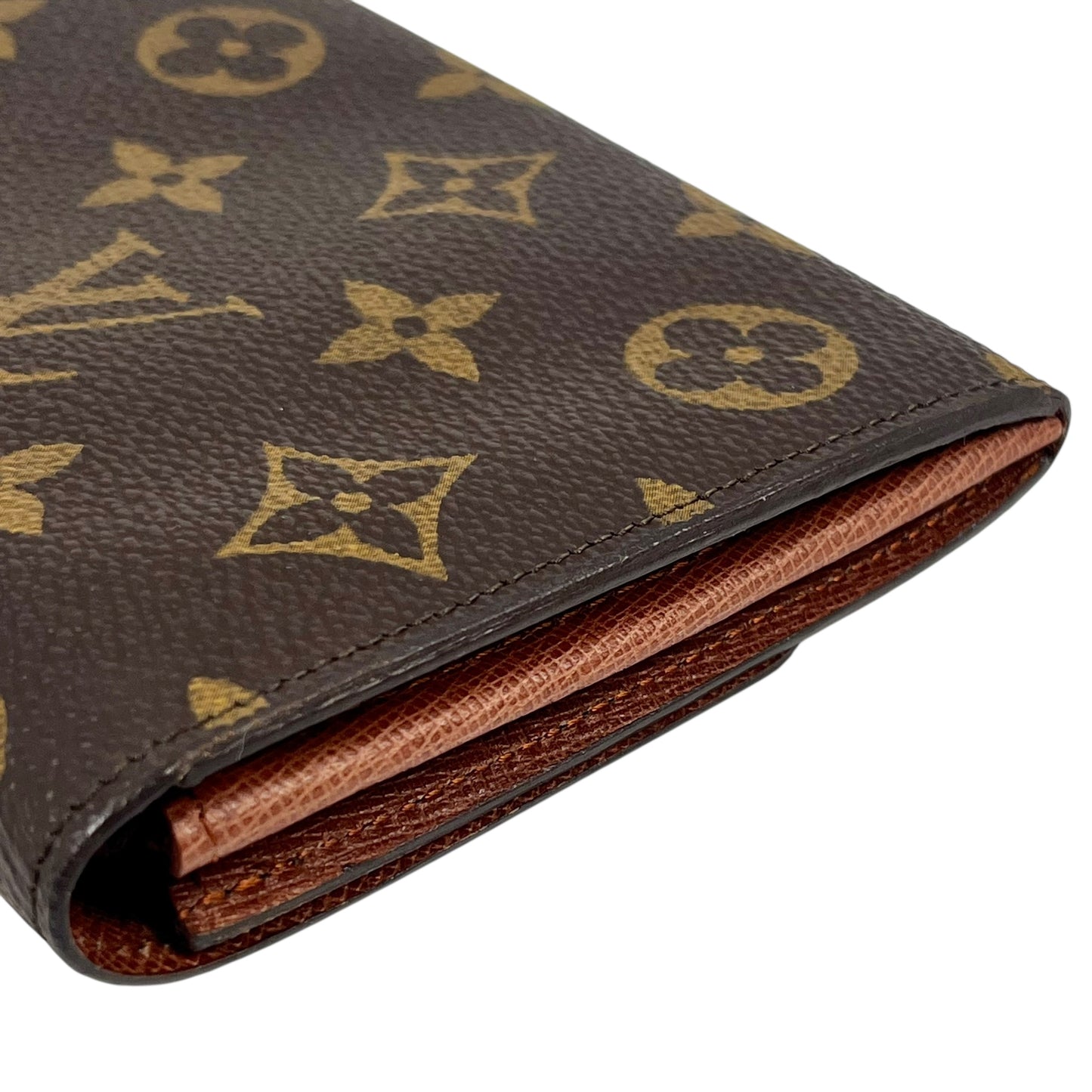 Louis Vuitton Monogram Portemonnaie Credit Bi-fold Long Wallet - Brown 31496