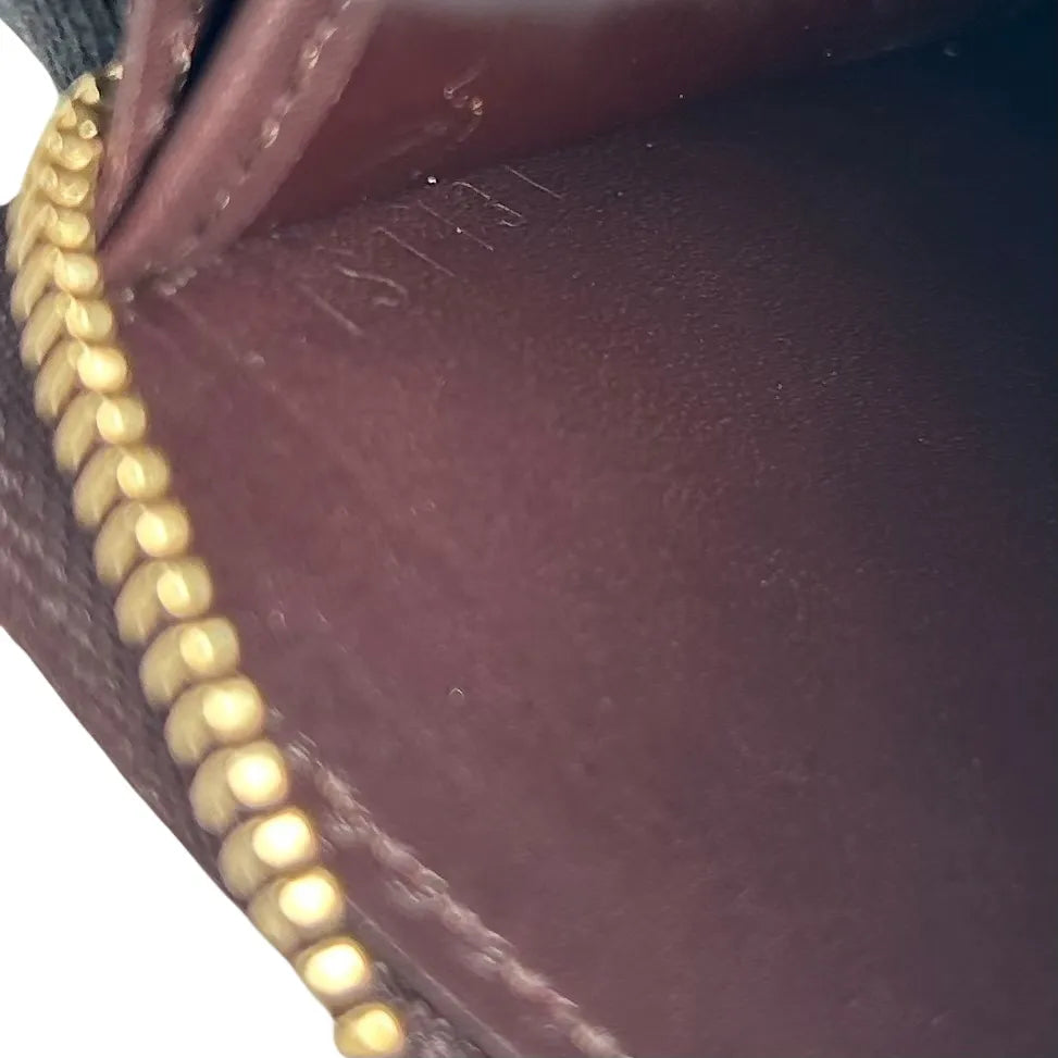Louis Vuitton Vernis Zippy Card Case Compact Wallet - Darkbrown