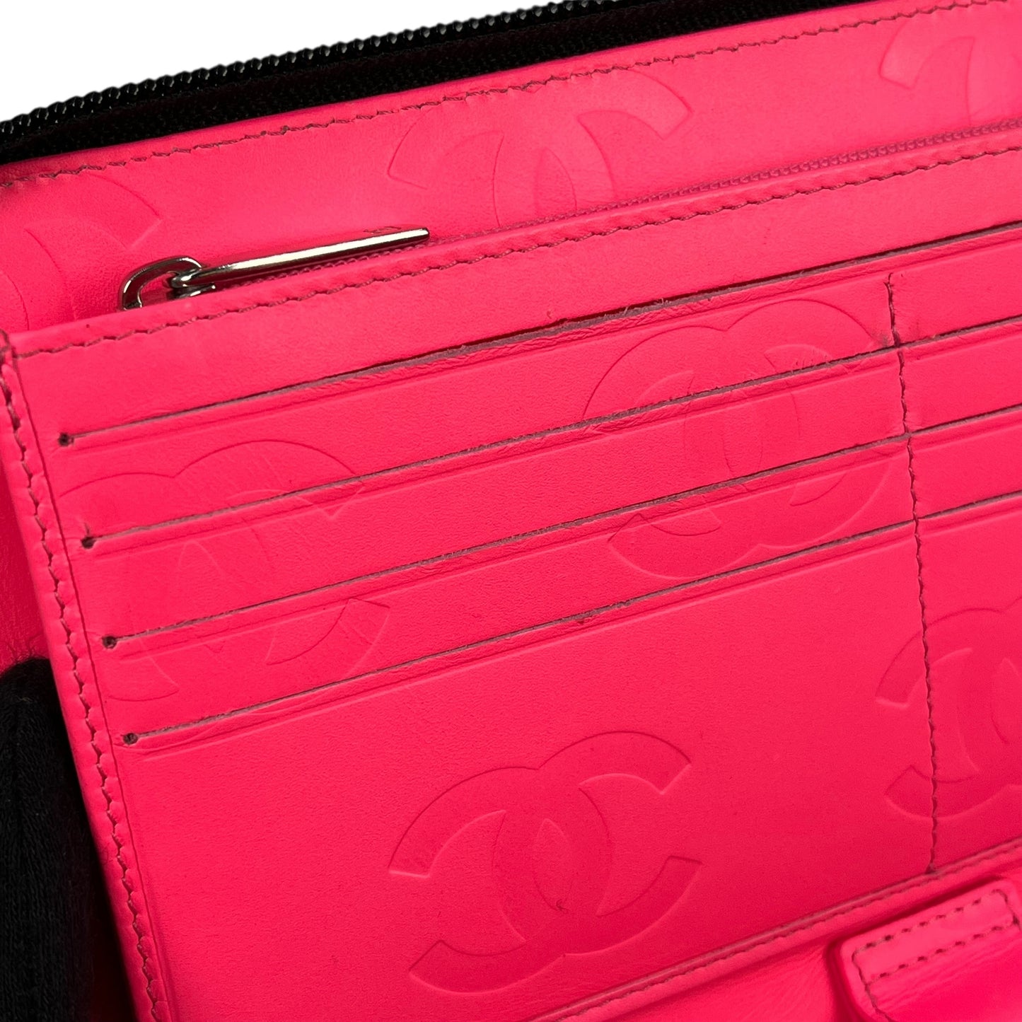 CHANEL CambonLine Long Wallet - Black
