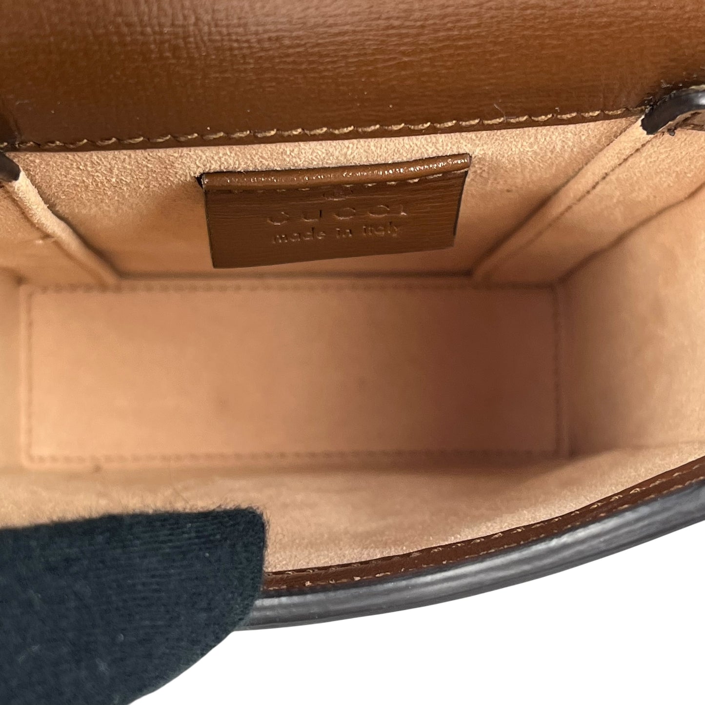 GUCCI GG Supreme Horsebit 1955 Mini Shoulder Bag