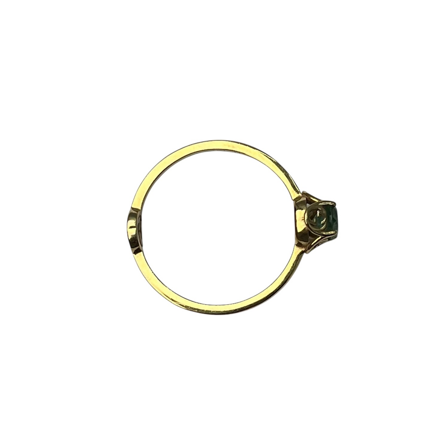 GUCCI Interlocking G Tormaline Ring 18KYG Jewelry
