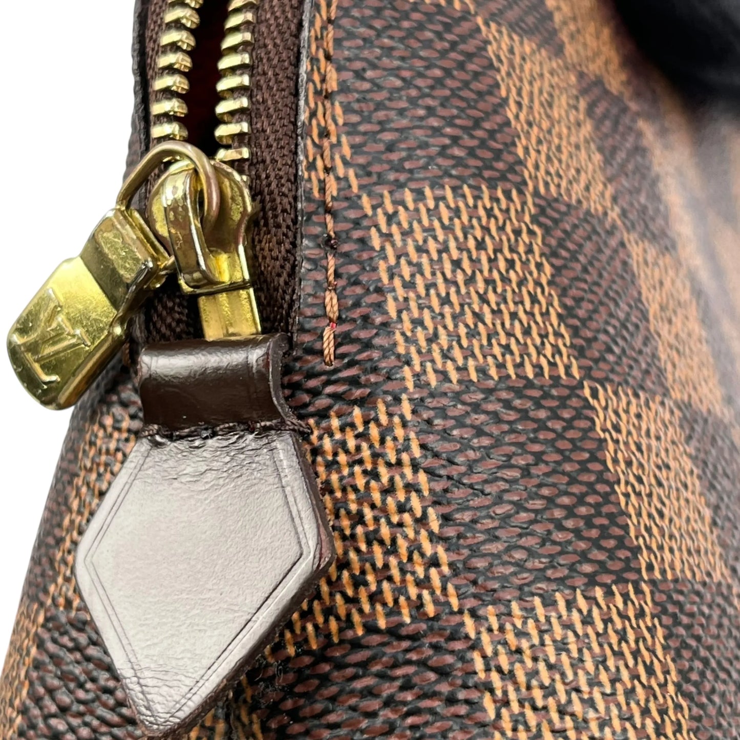 Louis Vuitton Damier Azur Pochette Cosmetic Pouch - Brown - SR4132