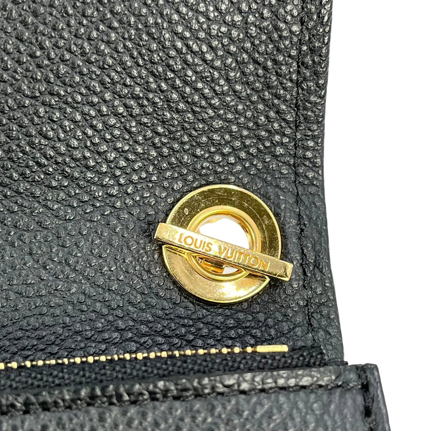 Louis Vuitton Empreinte Pochette Saint Germain Chain Shoulder Wallet - Black