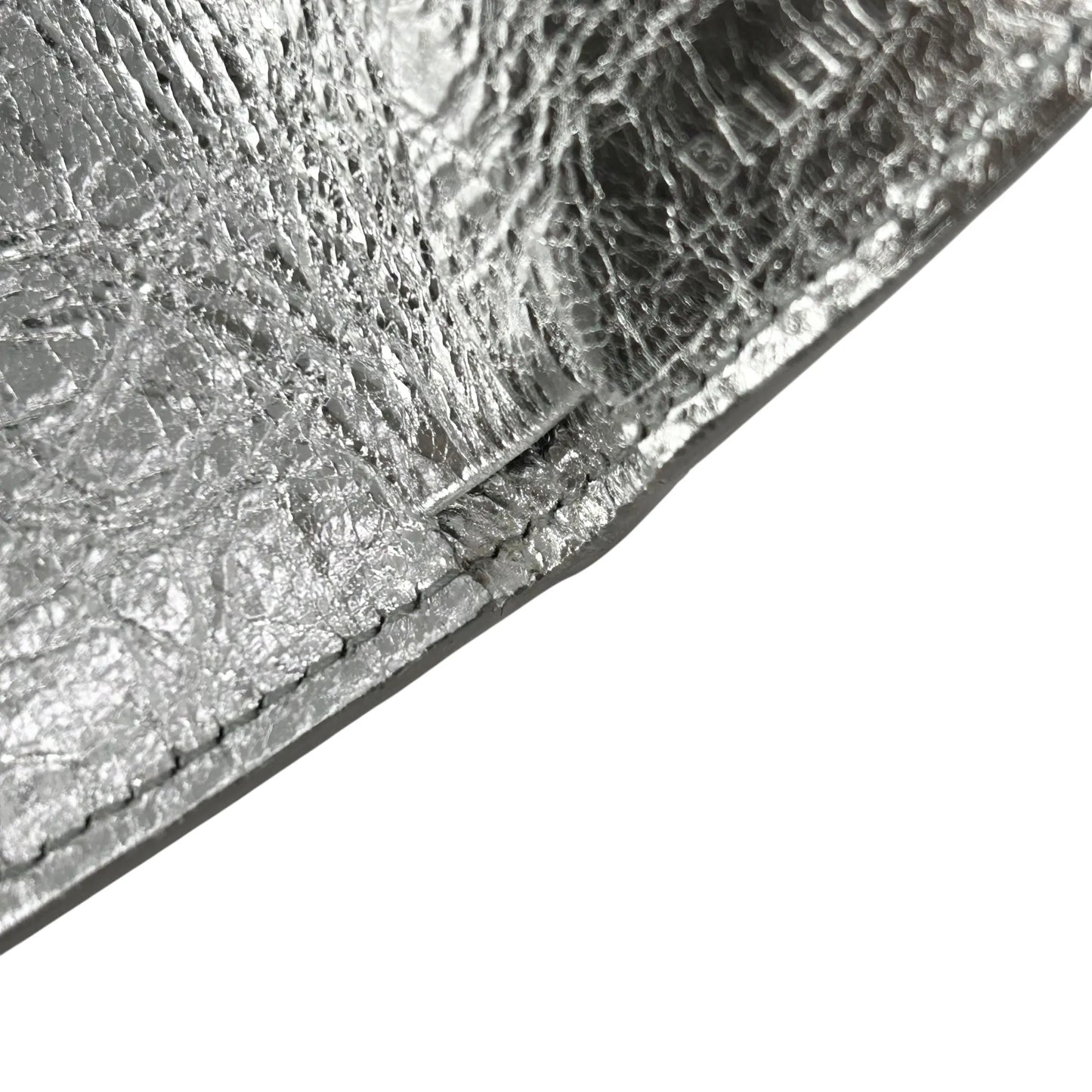 BALENCIAGA Papier Miini Compact Wallet - Silver