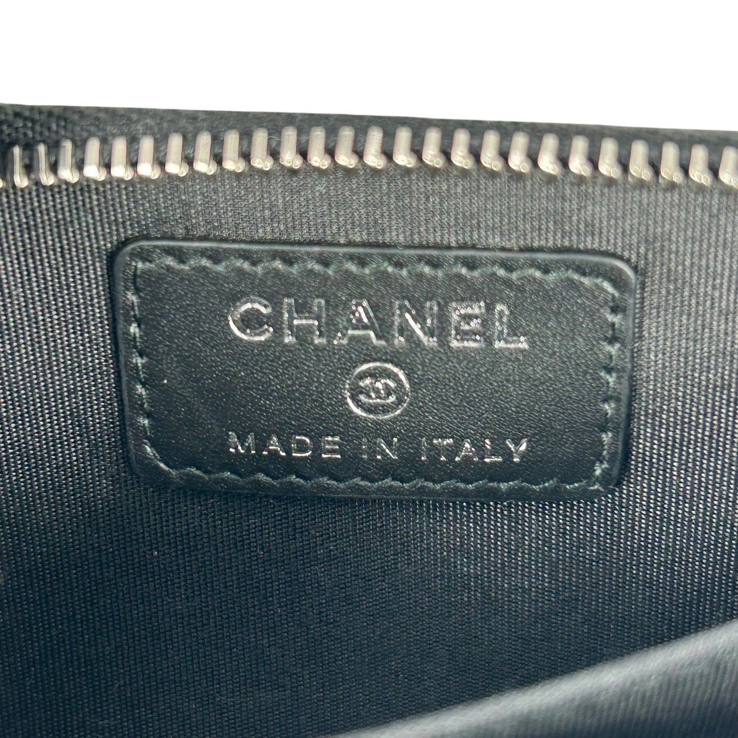 CHANEL Camellia Coin Purse Card Case Wallet - Black