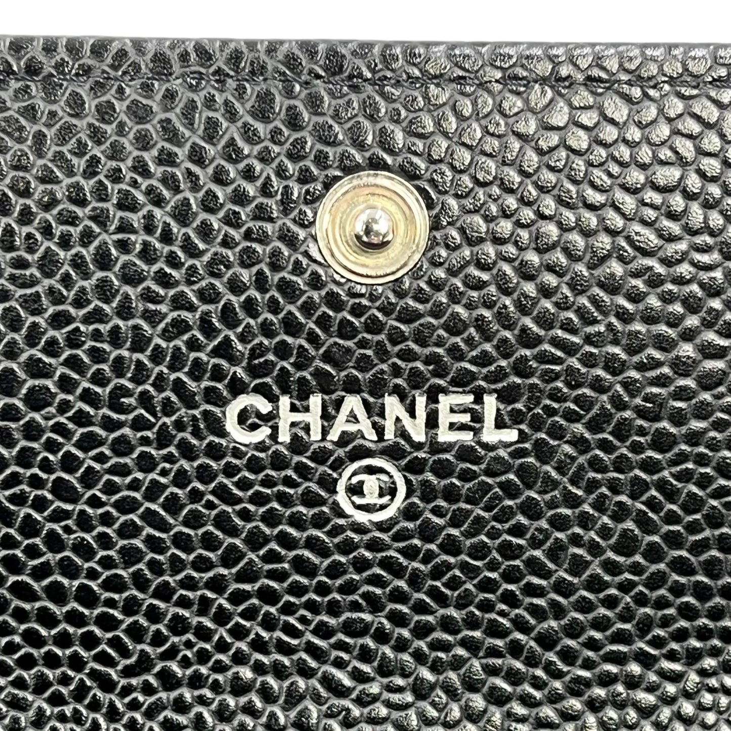 CHANEL Materasse Caviar Skin Classic Flap Long Wallet - Black