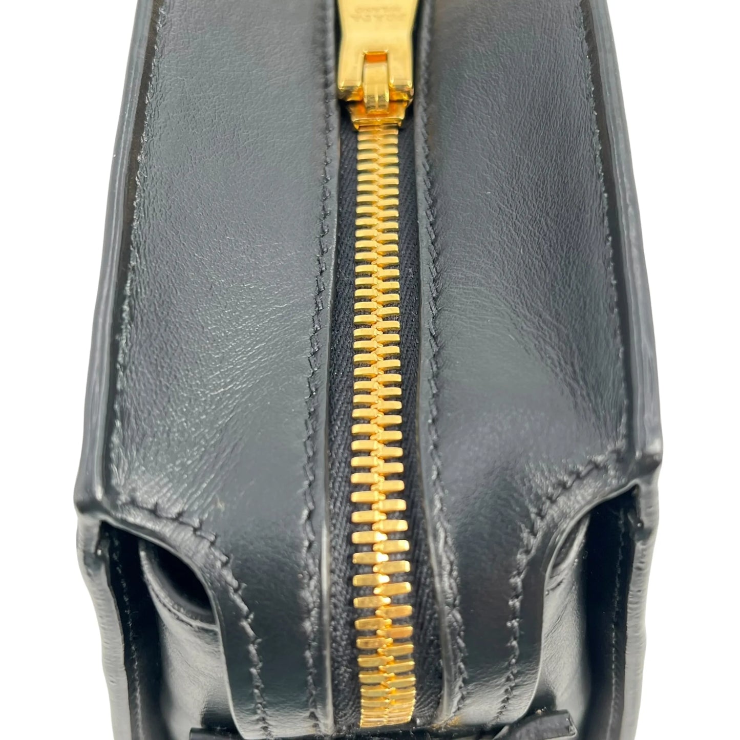 PRADA Esplanade Saffiano Leather Shoulder Bag - Black
