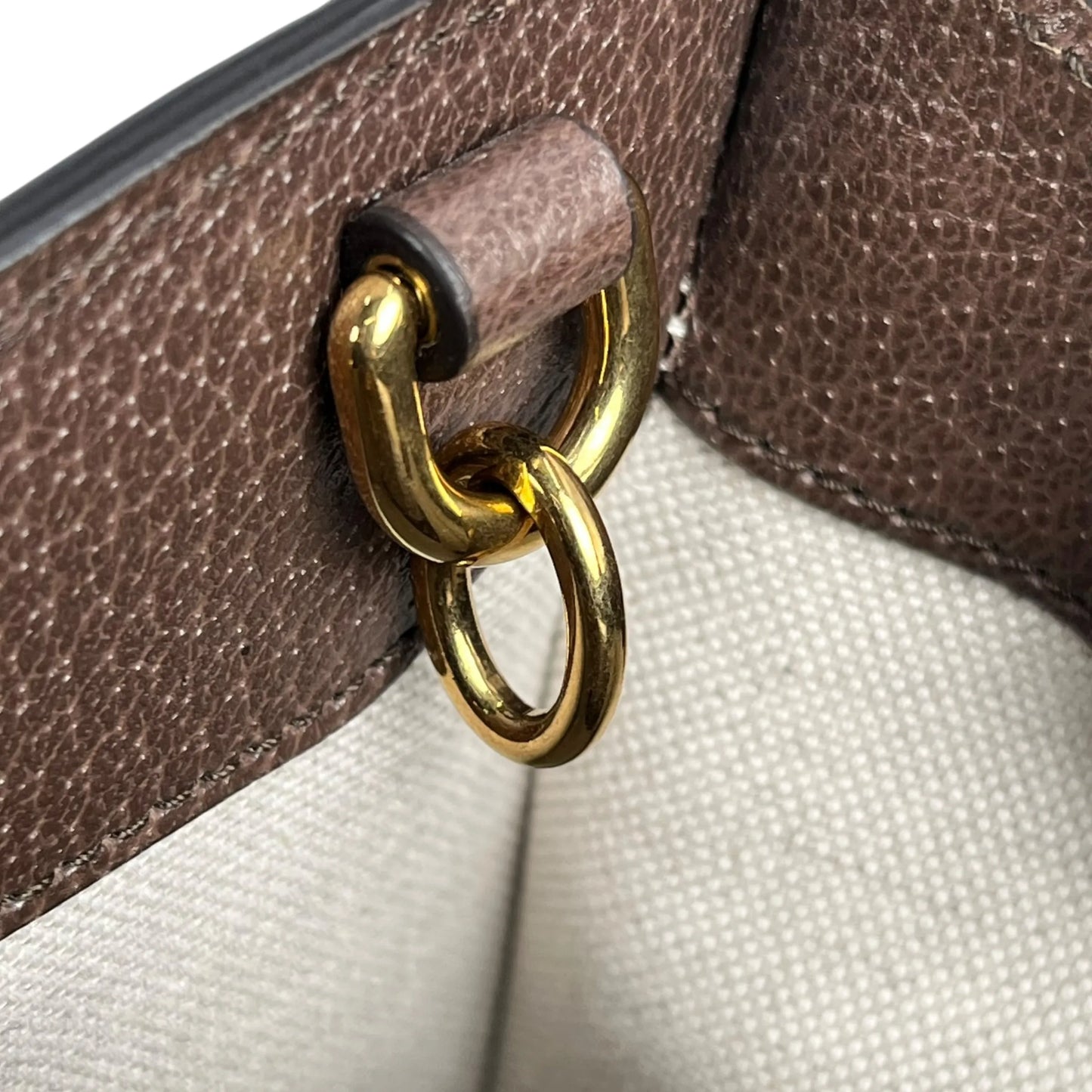 GUCCI Diana GG Bamboo Mini Hand Bag - Brown
