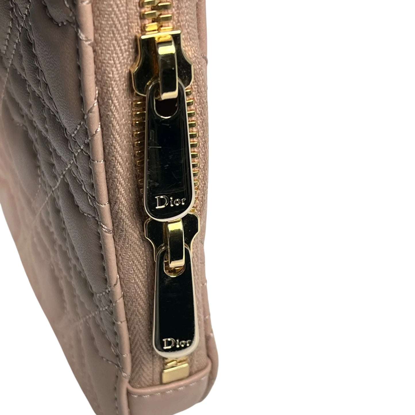 Dior Lady Dior Call’in Phone Case Cannage Lambskin Shoulder Bag - Pink