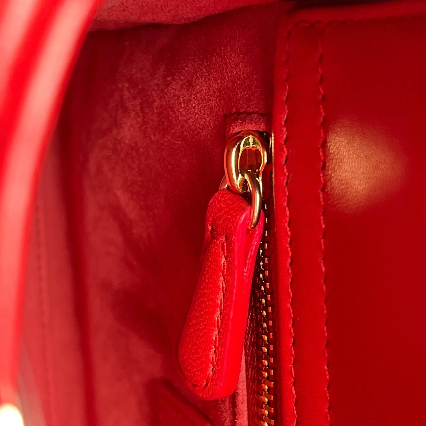 Dior Lady Dior Small Hand Bag - Red