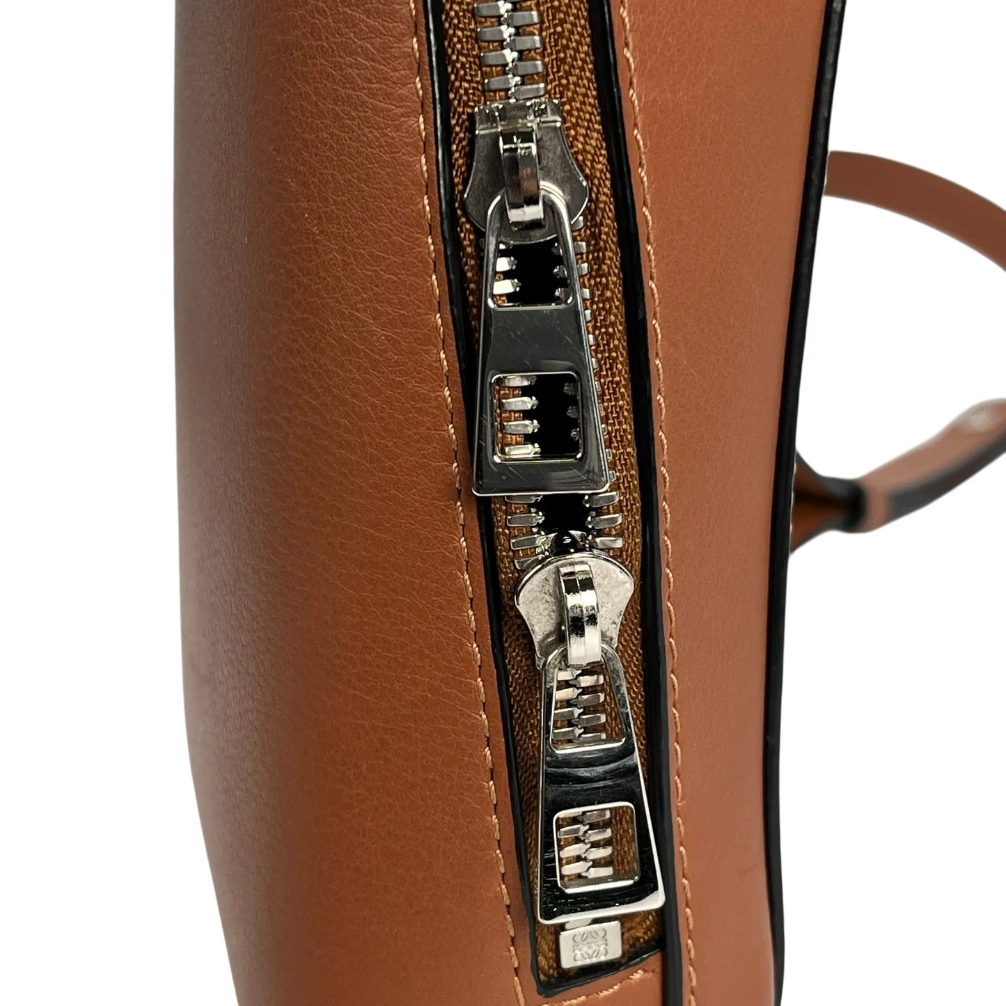 LOEWE Box Shoulder Bag Calfskin - Brown
