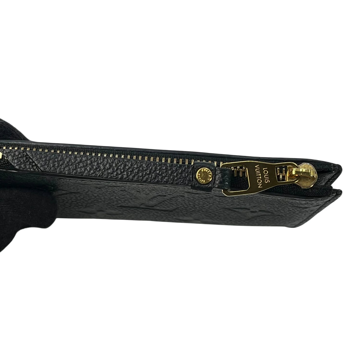 Louis Vuitton Monogram Empreinte Porte Cartes Card Case - Black