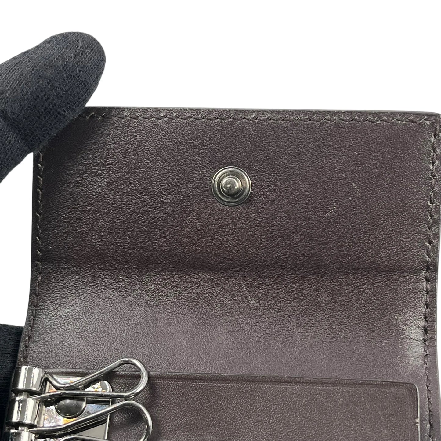 GUCCI Guccissima Key Case - Darkbrown