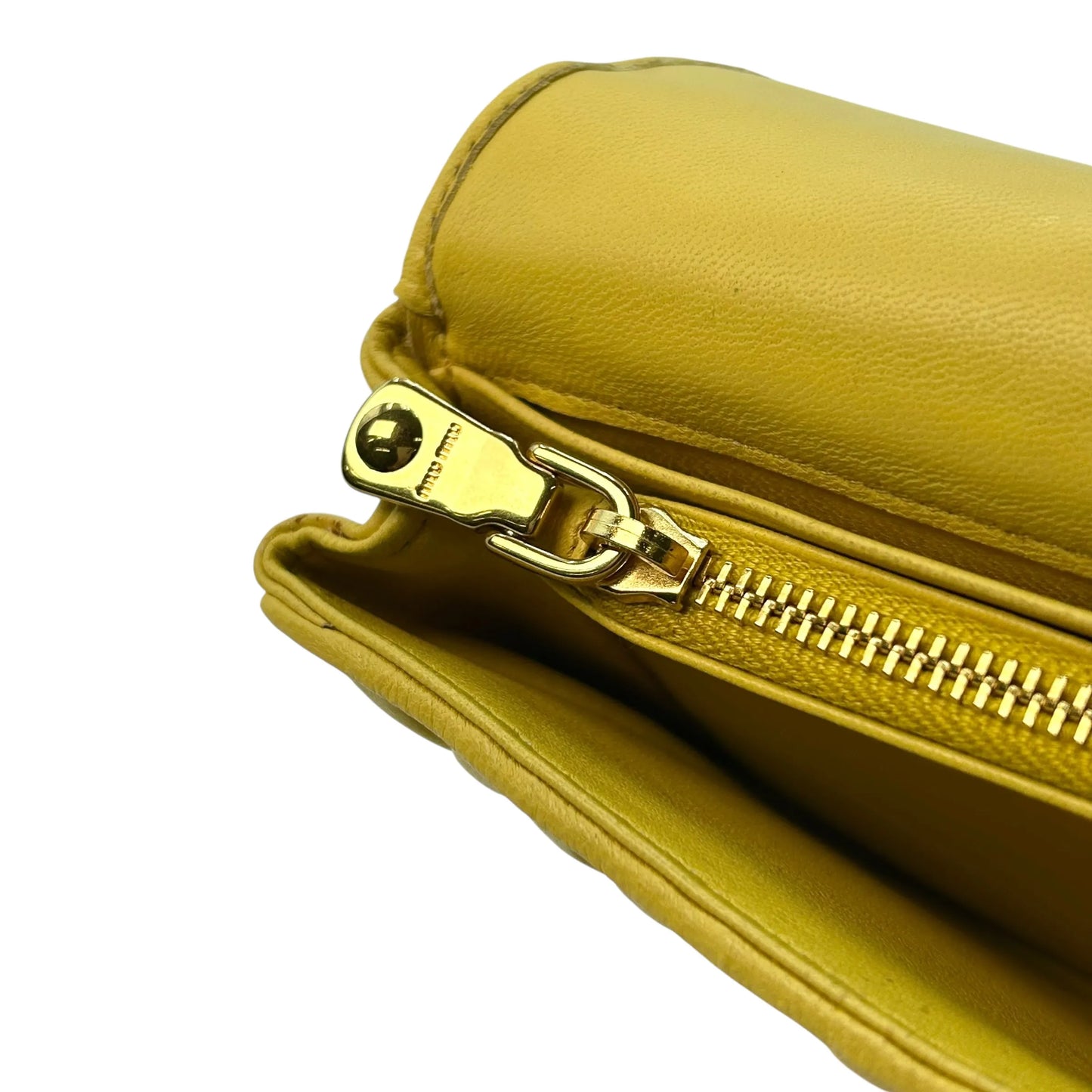 MIUMIU Materasse Long Wallet - Yellow