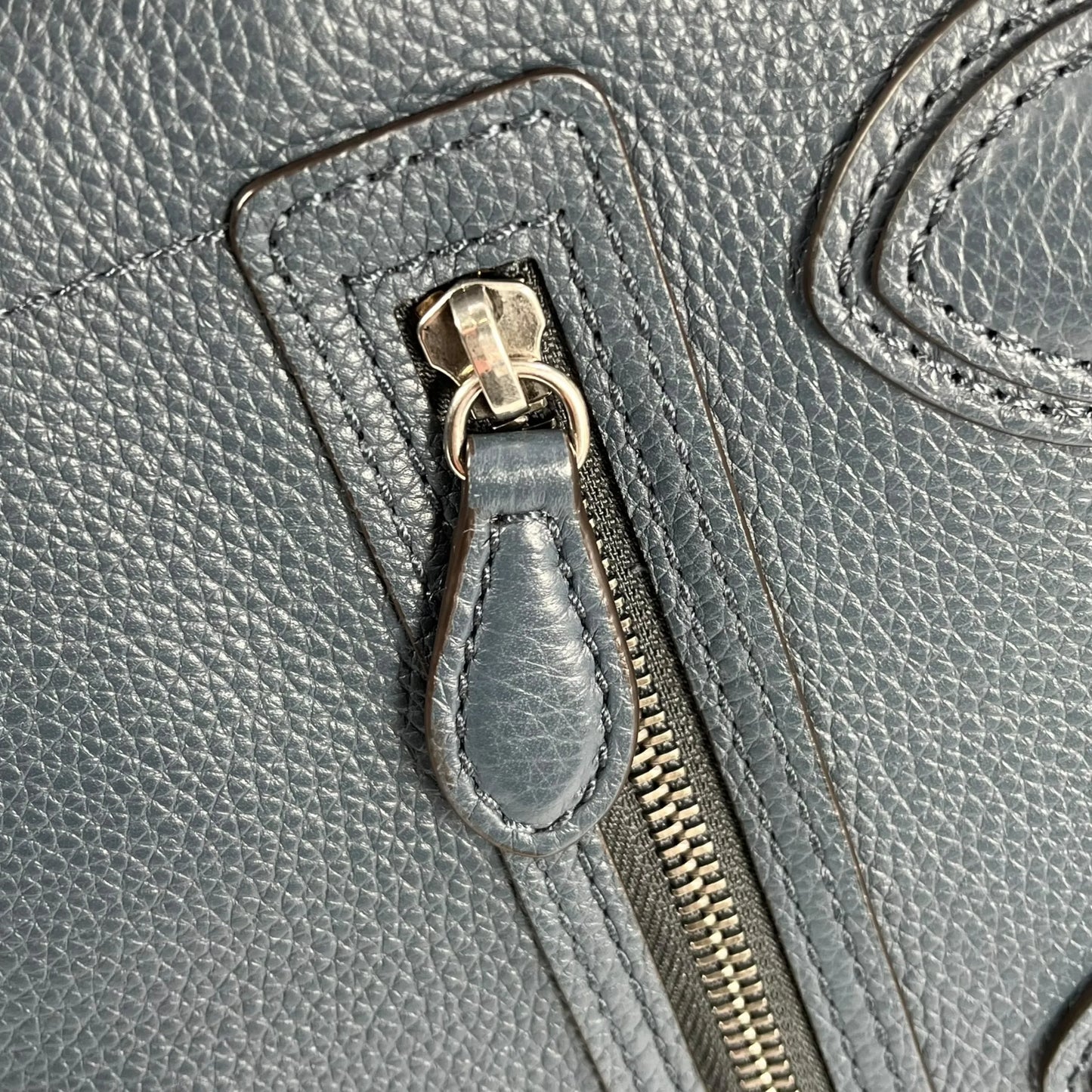 CELINE Micro Shopper Luggage Hand Bag - Navy Blue
