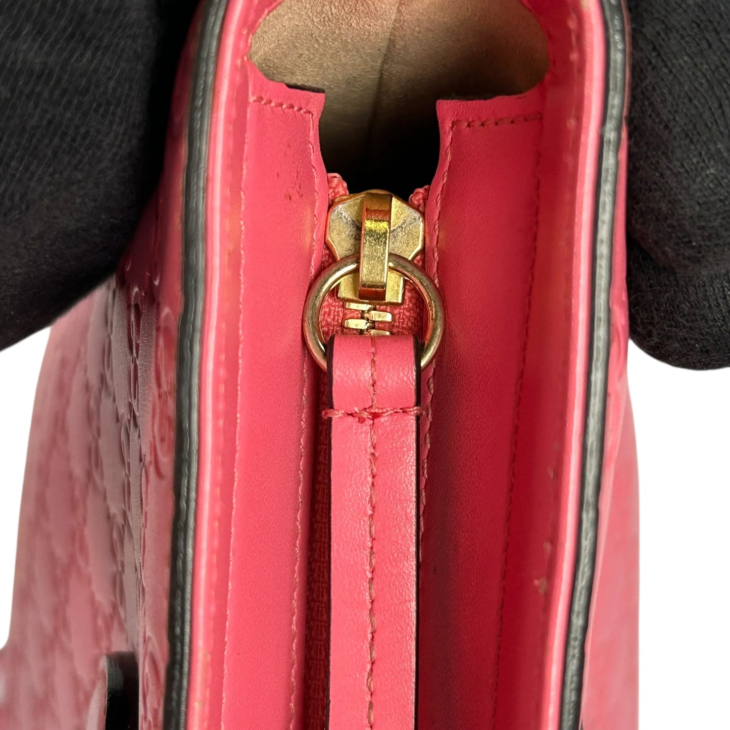GUCCI Guccissima Leather Hand Bag Shoulder Bag - Pink