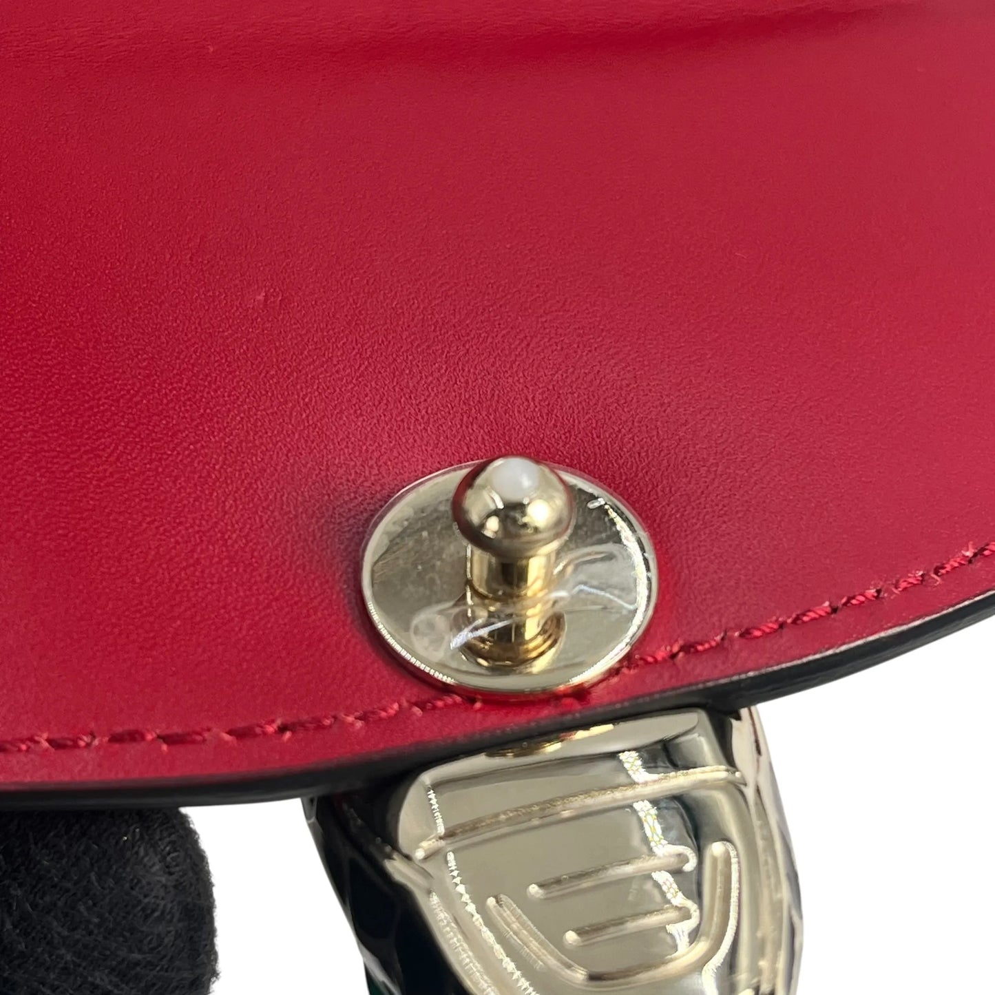 BVLGARI Serpenti Forever Crossbody Bag Chain Shouder Bag - Red
