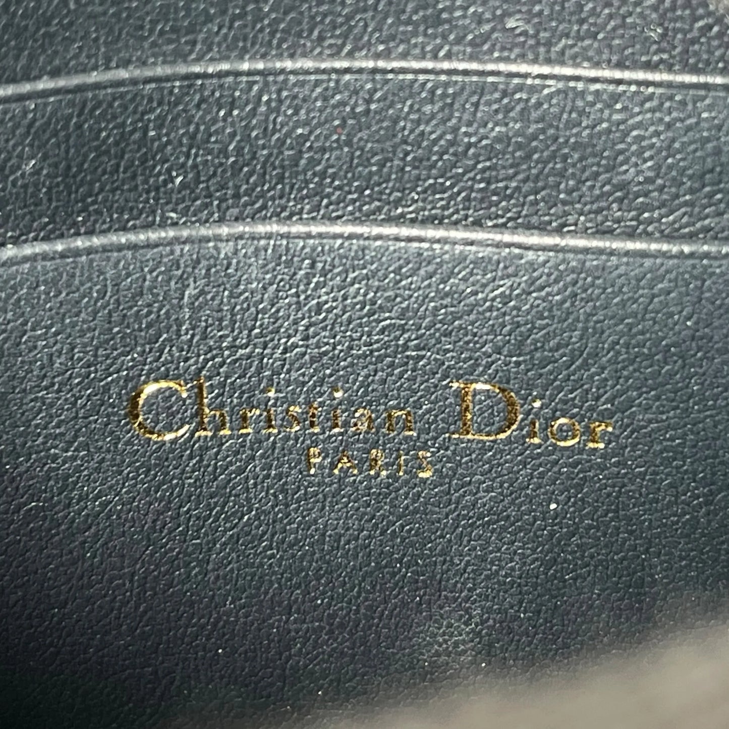 Christian Dior Montaigne Phone Case Chain Wallet - Navy