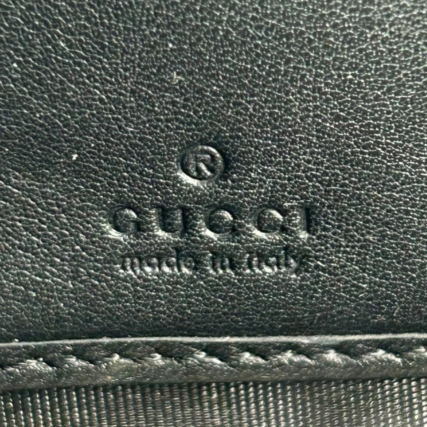 GUUCI Bamboo Zip Around Long Wallet - Beige × Brown
