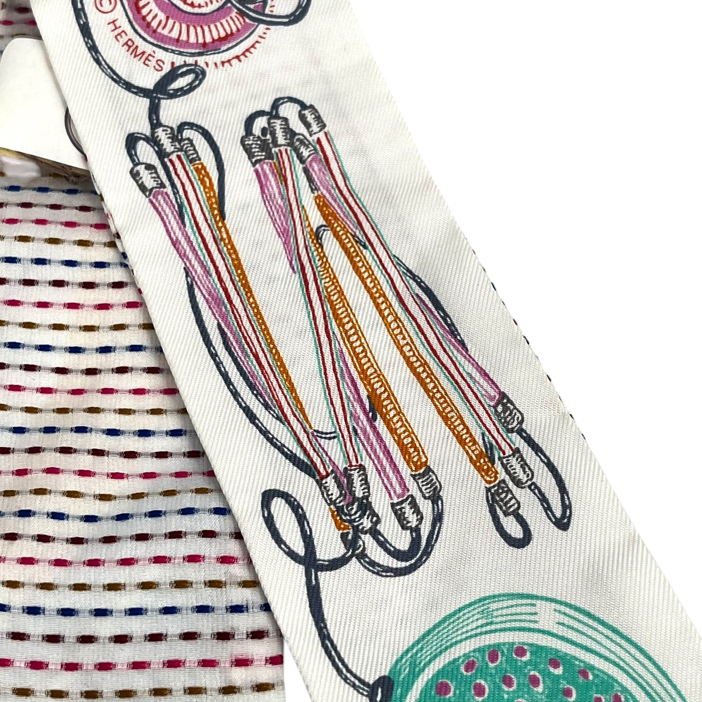 HERMES Twilly Kantha Chevaloscope Neon