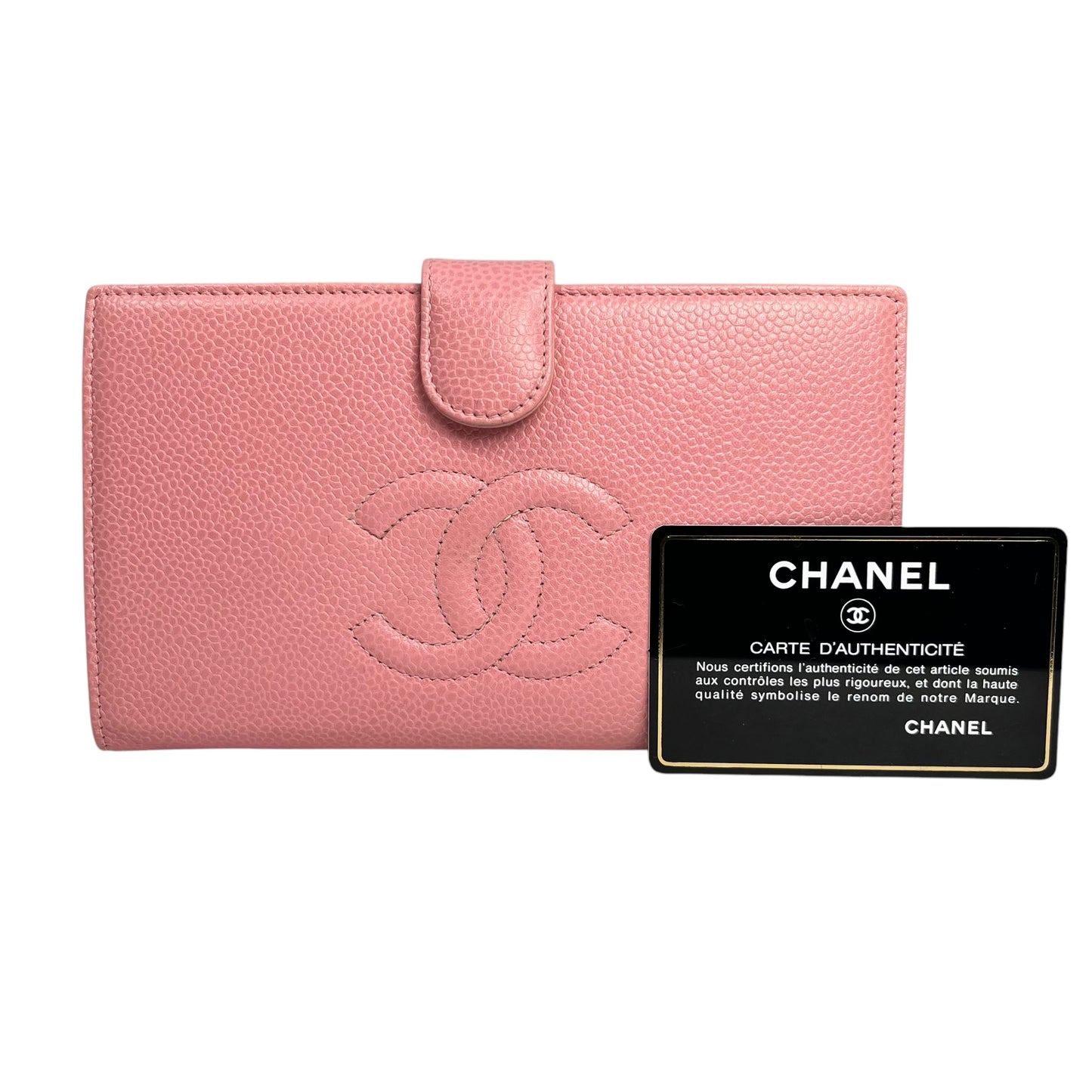 CHANEL Pink Coco Long Wallet