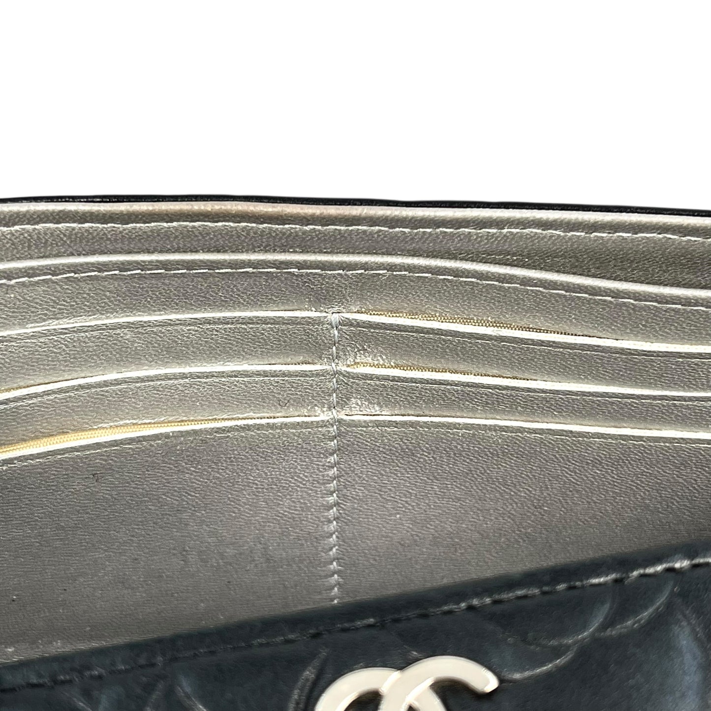 CHANEL Cocomark Camellia long wallet