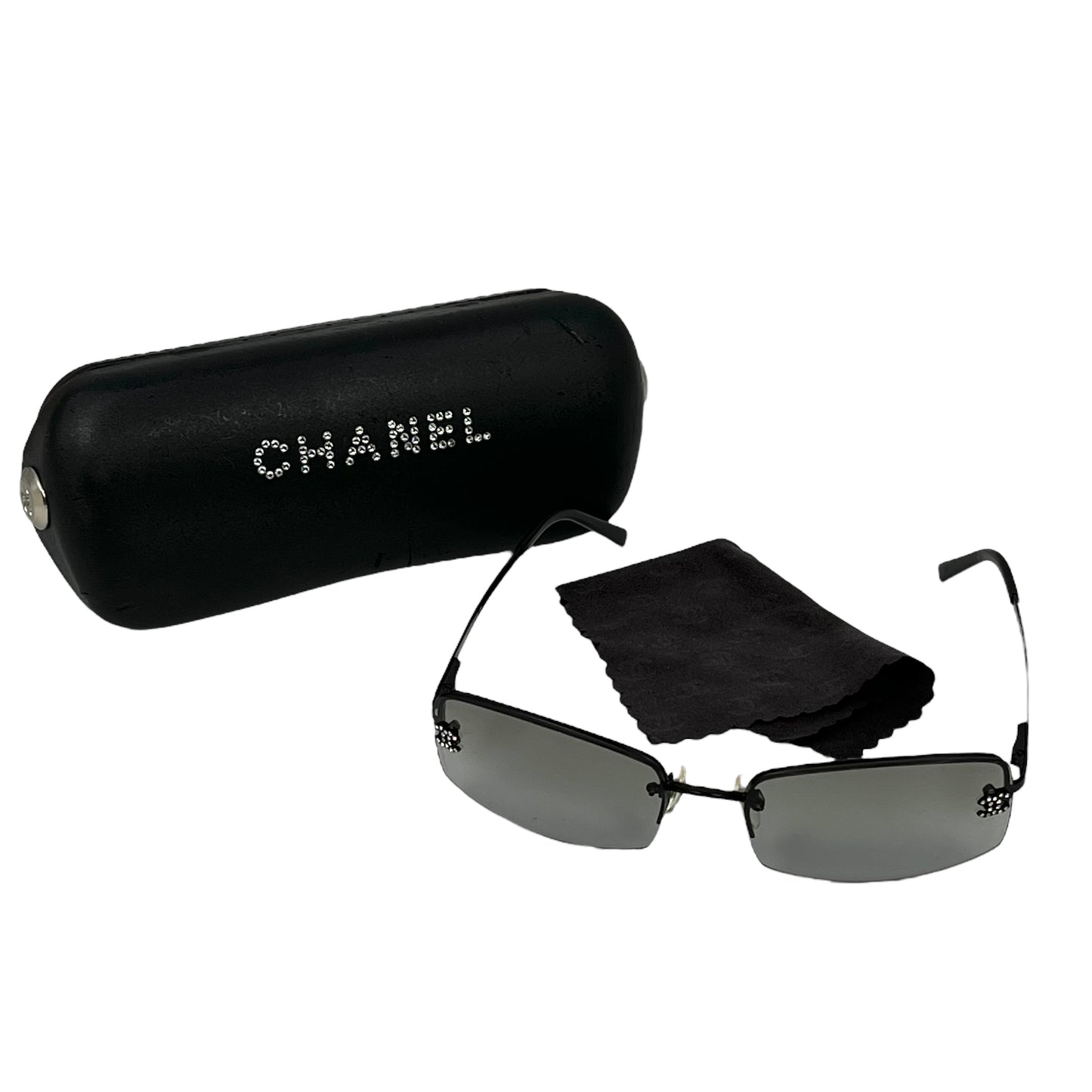 CHANEL CC Rhinestone Sunglasses