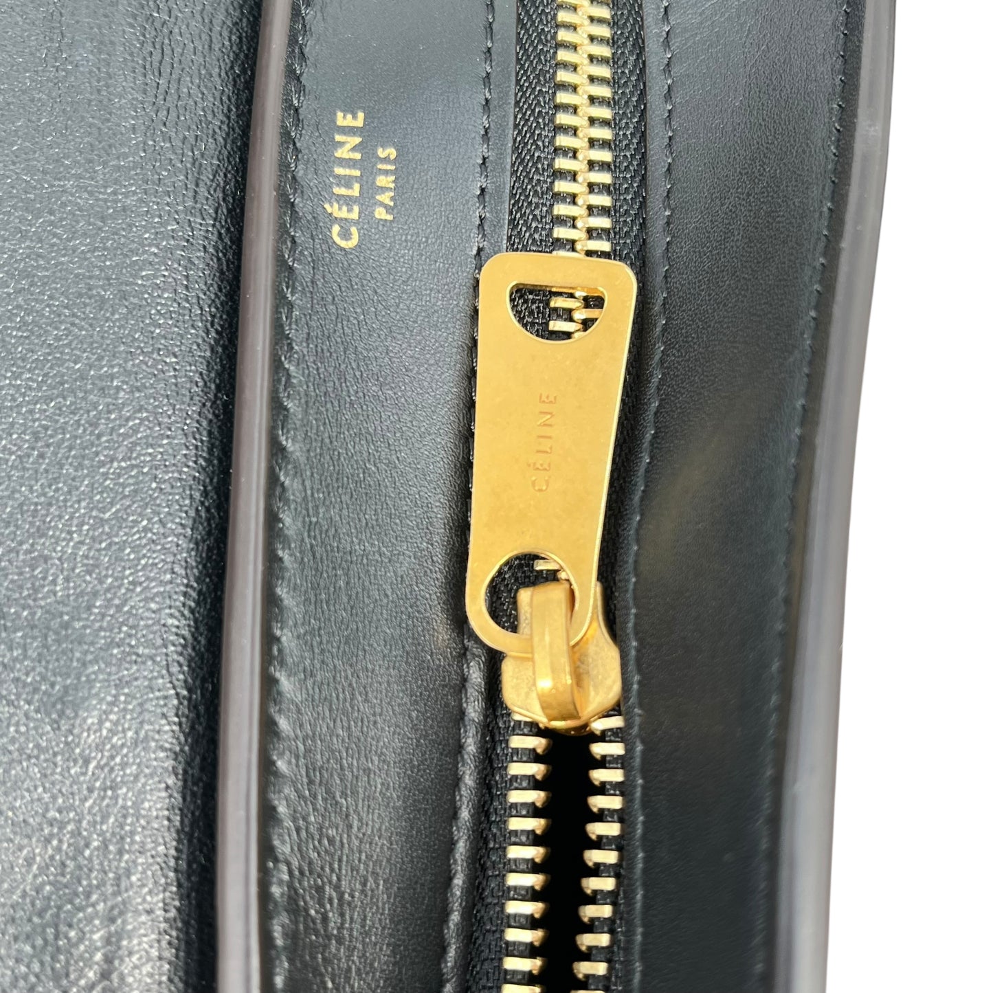 CELINE Trapeze Hand Bag - Navy Blue