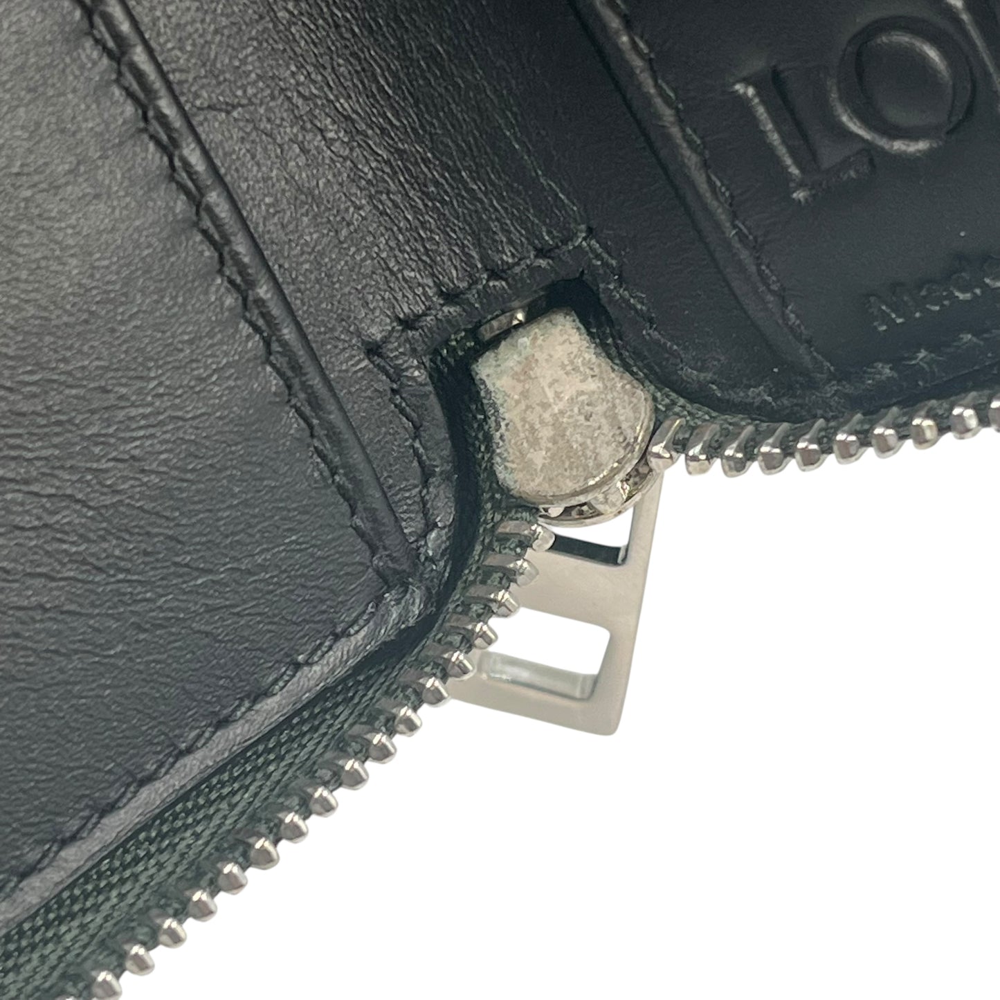 LOEWE Anagram Zip Around Bi-fold Compact Wallet - Green