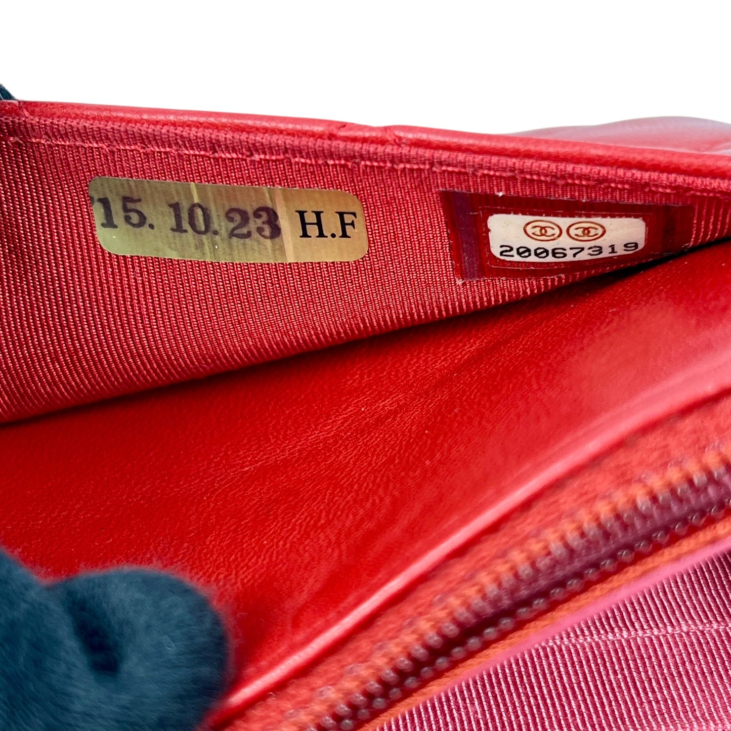CHANEL Matelasse Chain Wallet Shoulder Bag - Red