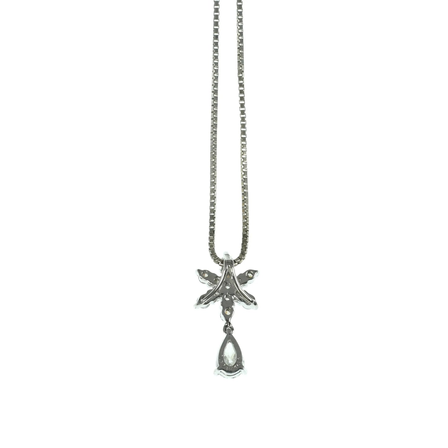 K18 White Gold Diamond Necklace